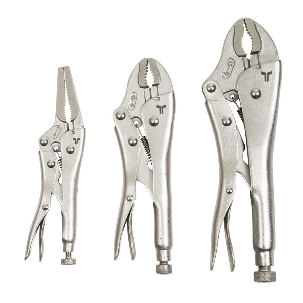 3 PIECE LOCKING PLIER SET Trojan Tools